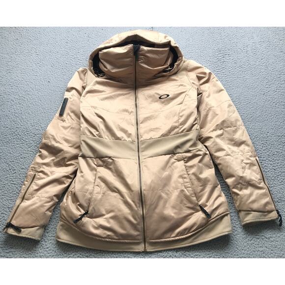 Oakley Jackets & Blazers - Oakley Recco Thinsulate Snowboarding Hoodie Jacket Women's Medium M Pocket Brown